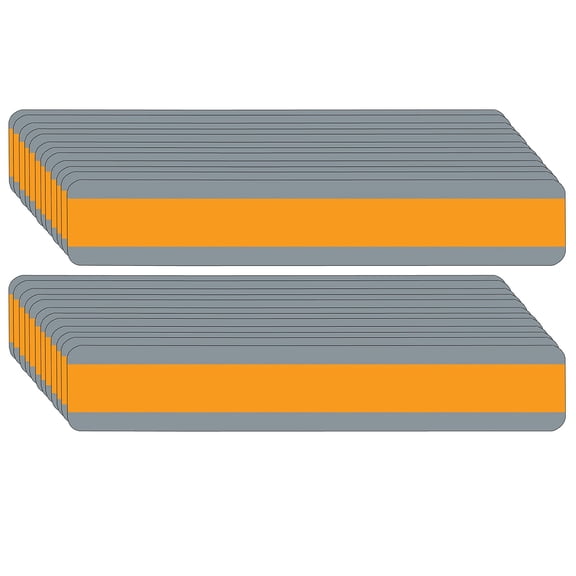 Ashley Productions Double Wide Sentence Strip Reading Guide, 1-1/4" x 7-1/4", Orange, Pack of 24