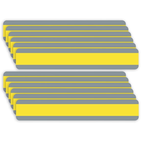 Ashley Productions Double Wide Sentence Strip Reading Guide, 1-1/4" x 7-1/4", Yellow, Pack of 12