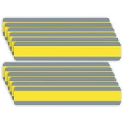Ashley Productions Double Wide Sentence Strip Reading Guide, 1-1/4" x 7-1/4", Yellow, Pack of 12