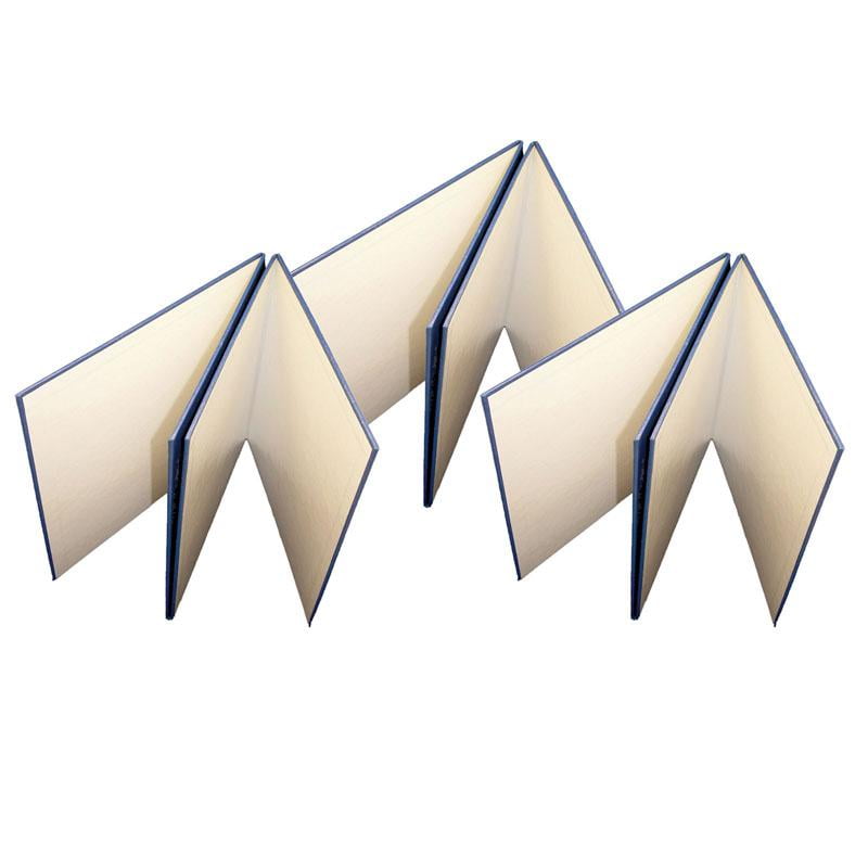 Beige and Blue Chipboard Folding Blank Game Boards, 18" x 18", Pack of 3