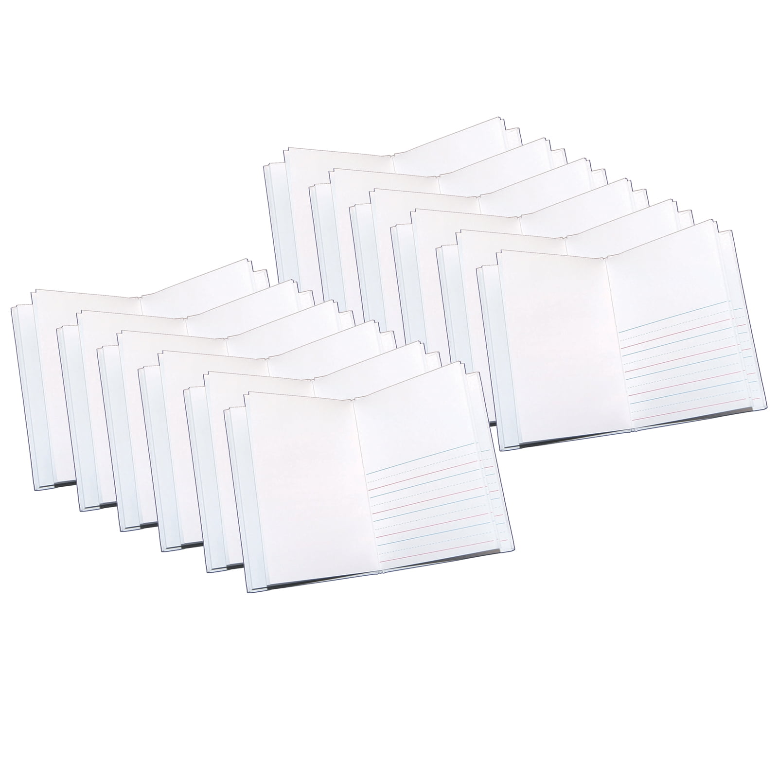 White Hardcover Unruled Notebook Multi-Pack, 6" x 8"