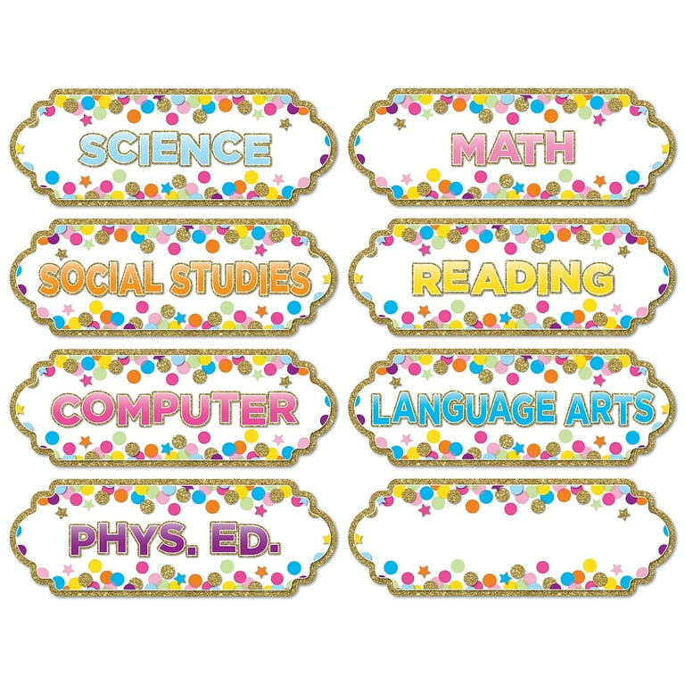 Ashley Magnetic Confetti Days Timesavers - 8 - Die-cut, Write on/Wipe off - 1 Each - Multicolor Ashley Magnetic Confetti Days Timesavers - 8 - Die-cut, Write on/Wipe off - 1 Each - Multicolor