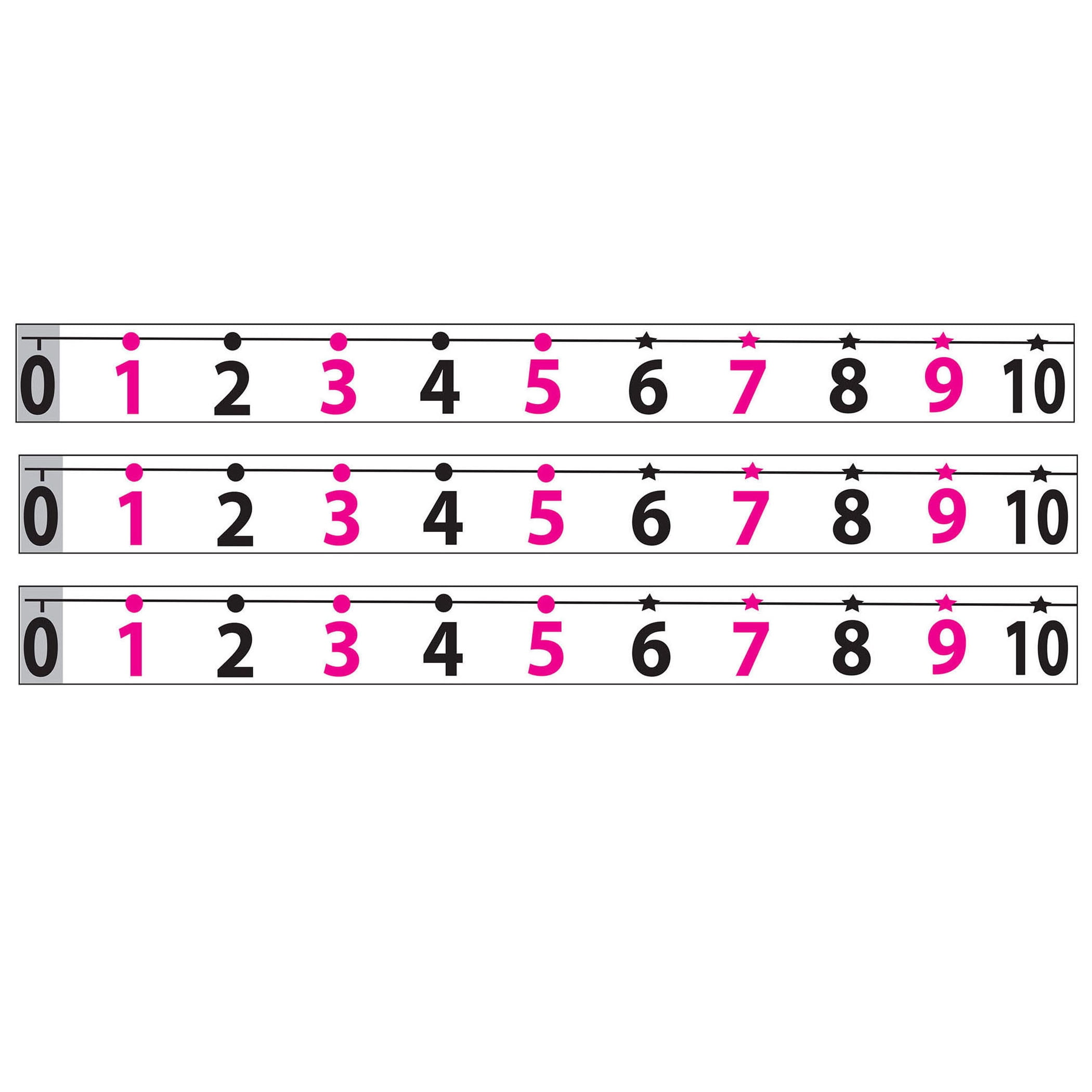 Ashley Productions Magnetic Number Line -20 to 120, Pack of 3