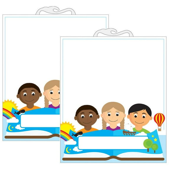 Ashley Productions Multicultural File Buddy Storage Bag, 10.5" x 12.5", 6 Per Pack, 2 Packs