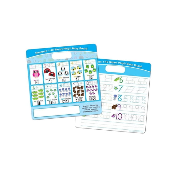 Ashley Productions Smart Poly Dry Erase Numbers 1-10 Activity Busy Board w/ Dry