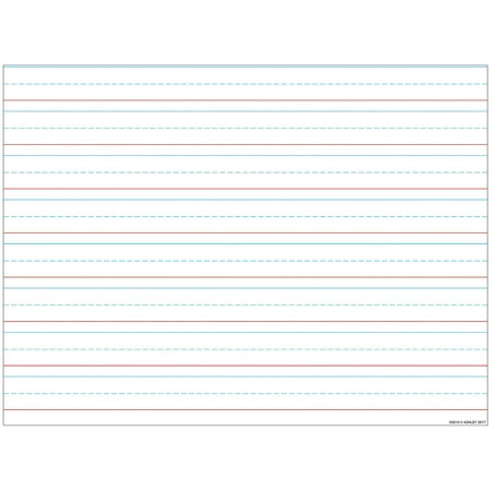 Ashley 17" x 22" Handwriting 3/4" Lined Smart Poly Chart (ASH92010)