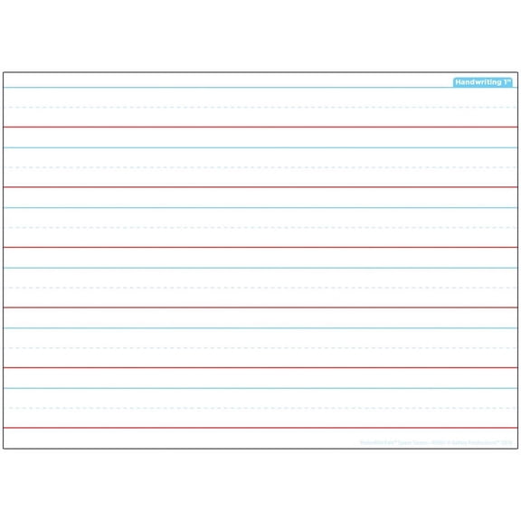 Ashley Smart Poly Single Sided Postermat Pals Handwriting 1", 13" X 9.5" (ASH95301)