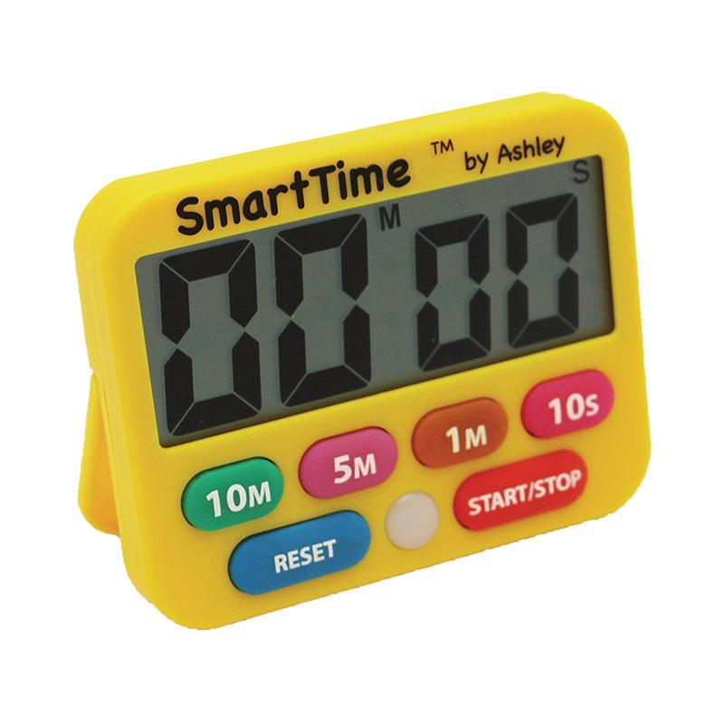 Compact Black and White Digital Timer with Large Screen