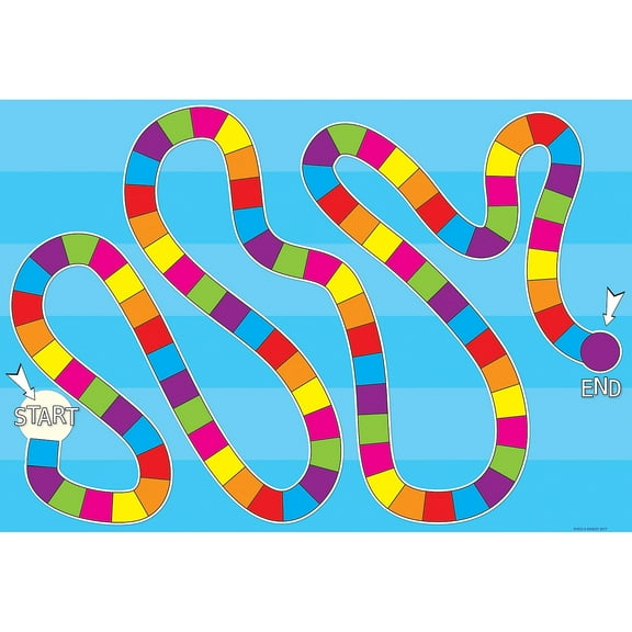 Ashley SMART POLY Blank Game Kids Board Chart, 13" x 19"