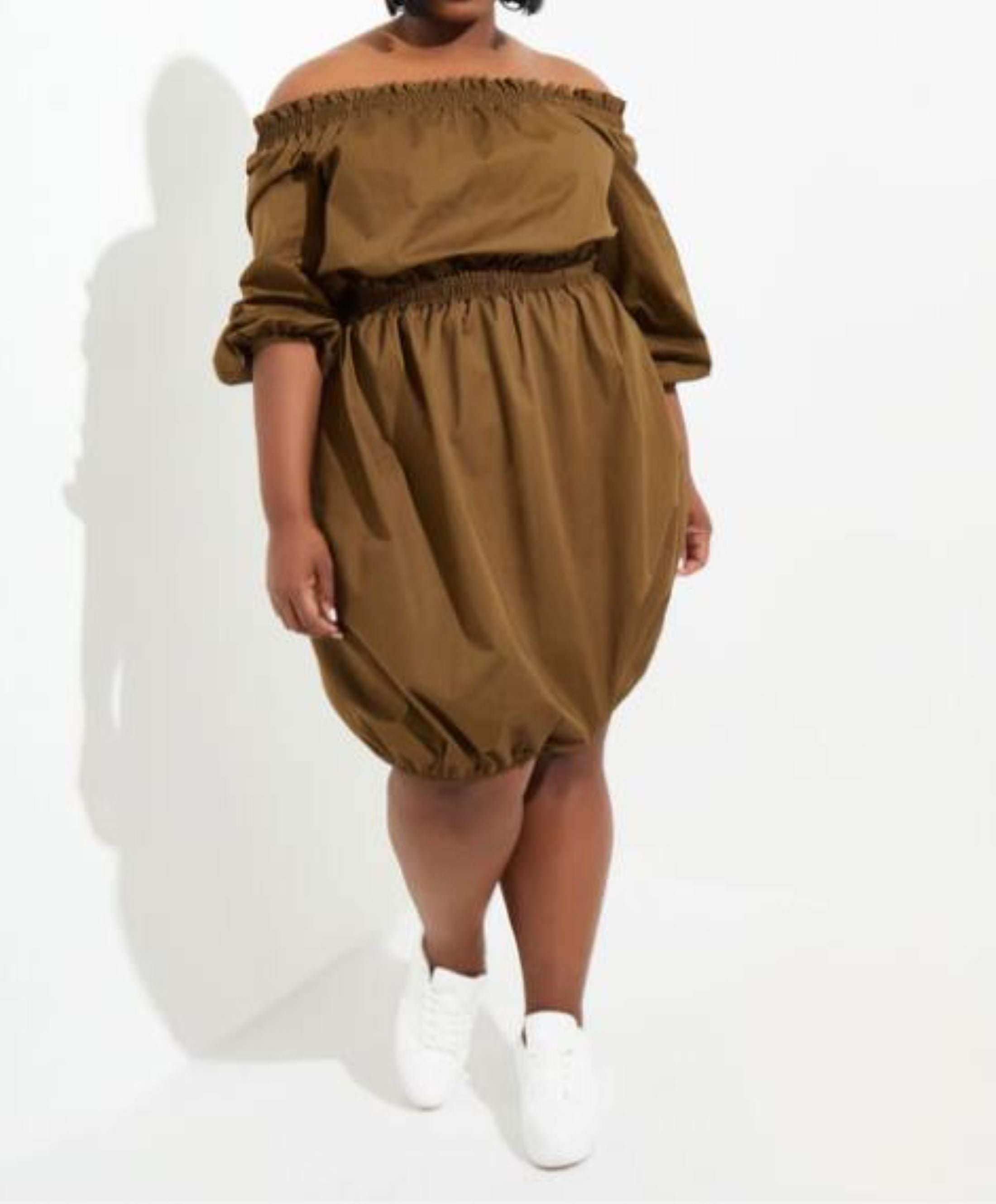 Ashley stewart off the shoulder dress cheap
