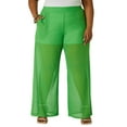 thumbnail image 1 of Ashley Stewart Women's Plus Easy Pull On Mesh Pant, Sizes 10/12-26/28, 1 of 3