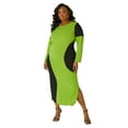 thumbnail image 1 of Ashley Stewart Women's Plus Polka Dot Fitted Dress, Sizes 10/12-26/28, 1 of 4