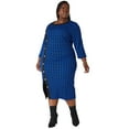 thumbnail image 1 of Ashley Stewart Women's Plus Size Button Detailed Sheath Midi Dress, 1 of 4