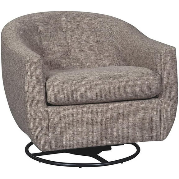 Ashley Tufted Polyester Glider Rocking Chair, Taupe