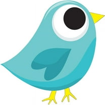 Ashley Tweet Bird Magnetic Eraser Blue 10038