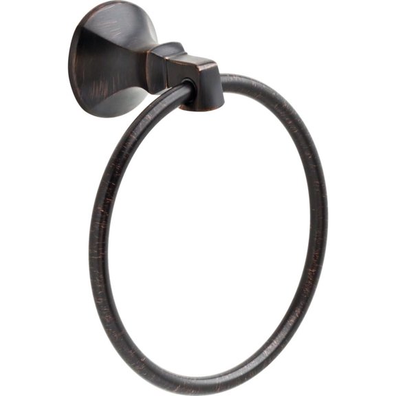 Ashlyn (1-Pack) Hand Towel Holder Venetian Bronze Towel Racks for Bathroom Wall Round Towel Ring Holder for Bath Towel Hanger for Kitchen, Bathroom Accessories 76446-RB
