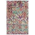 thumbnail image 1 of Ashlyn Bright Multi Outdoor Rug, Deep Pink/Green, 4ft x 6ft Accent Rug, 1 of 4