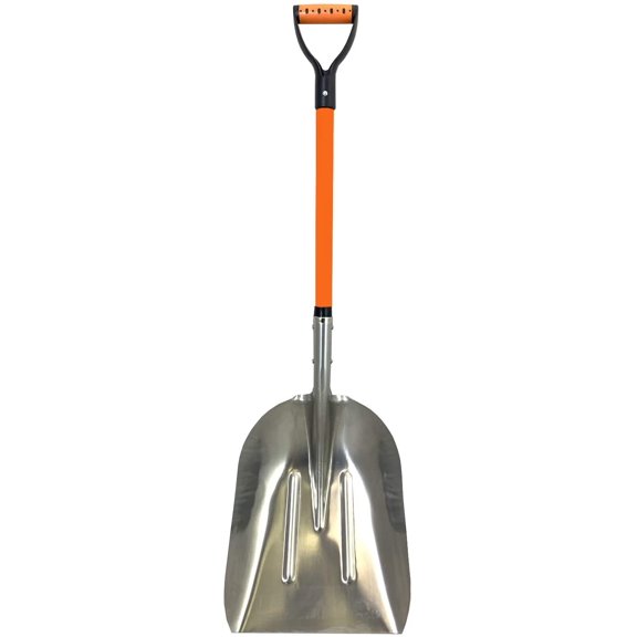 Ashman Aluminium 48 inch Snow Shovel with Large Head and Durable Handle. (Scoop Shovel, 1 Pack).