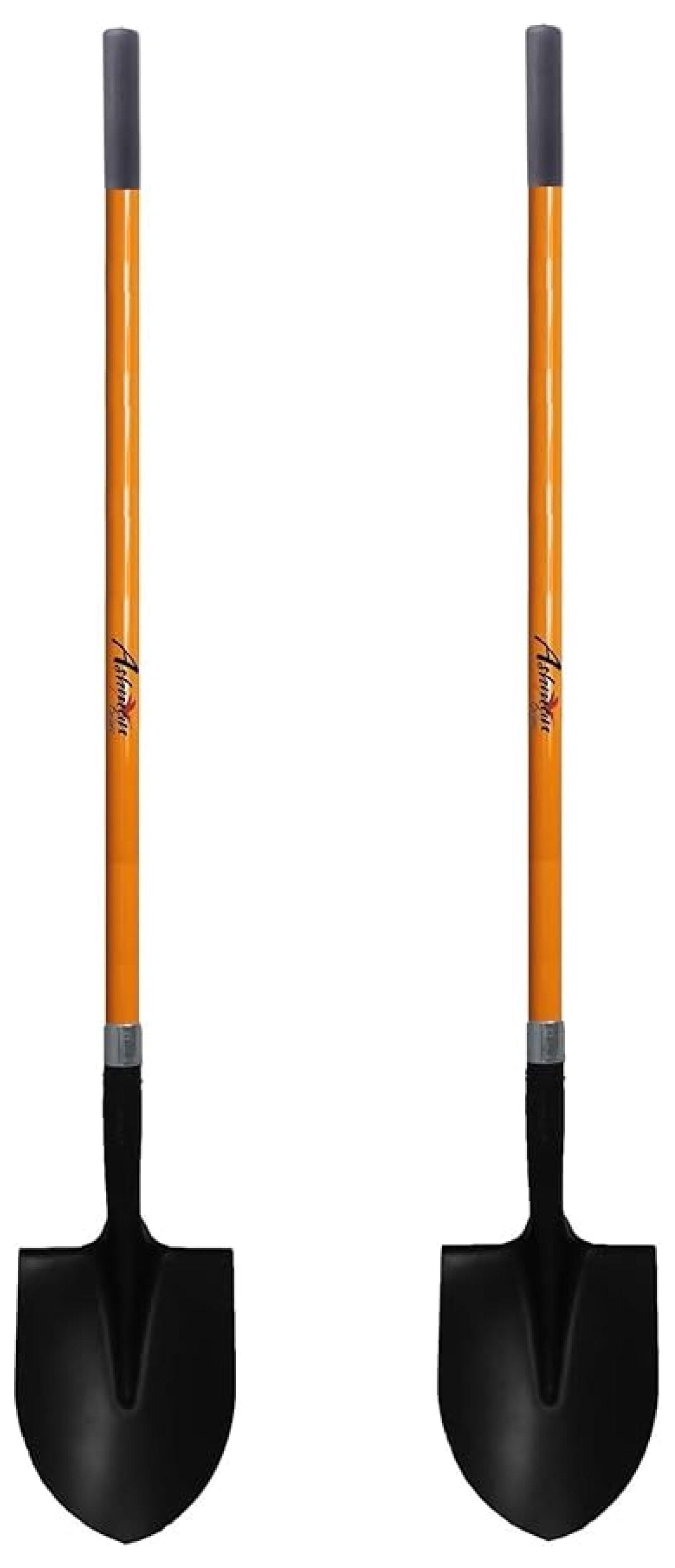 Ashman HeavyDuty Digging Shovel (2 Pack) 47-Inch Lond Handle with ...