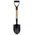 thumbnail image 1 of Ashman Mini Round Shovel - 27 inches in Long Orange Metal Round Shovel D Grip Handle (1 Pack), 1 of 7