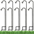 thumbnail image 1 of Ashman Online, Shepherds Hook 10 Pack, Black Color, 35 inches Height, 1 of 11