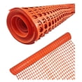 thumbnail image 1 of Ashman Plastic Mesh Fence, Construction Barrier Netting, Orange, 4'x200' Feet, 1 Roll, Garden Fencing, Fences Wrap, Above Ground, for Snow, Poultry, Chicken, Deer, Patio, Garden Netting, Orange 200FT, 1 of 9