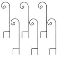 thumbnail image 1 of Ashman Shepherd's Hooks, Black, Set of 6 Made of Premium Metal for Hanging Solar Lights, Bird Feeders, Mason Jars, Plant Hangers, Flower Basket, Christmas Lights, Lanterns, Garden Stakes and Weddings, 1 of 3