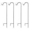 thumbnail image 1 of Ashman Shepherds Hook for Hanging Plants, Feeders, 65 Inches, 4 Pack, Black, 1 of 11
