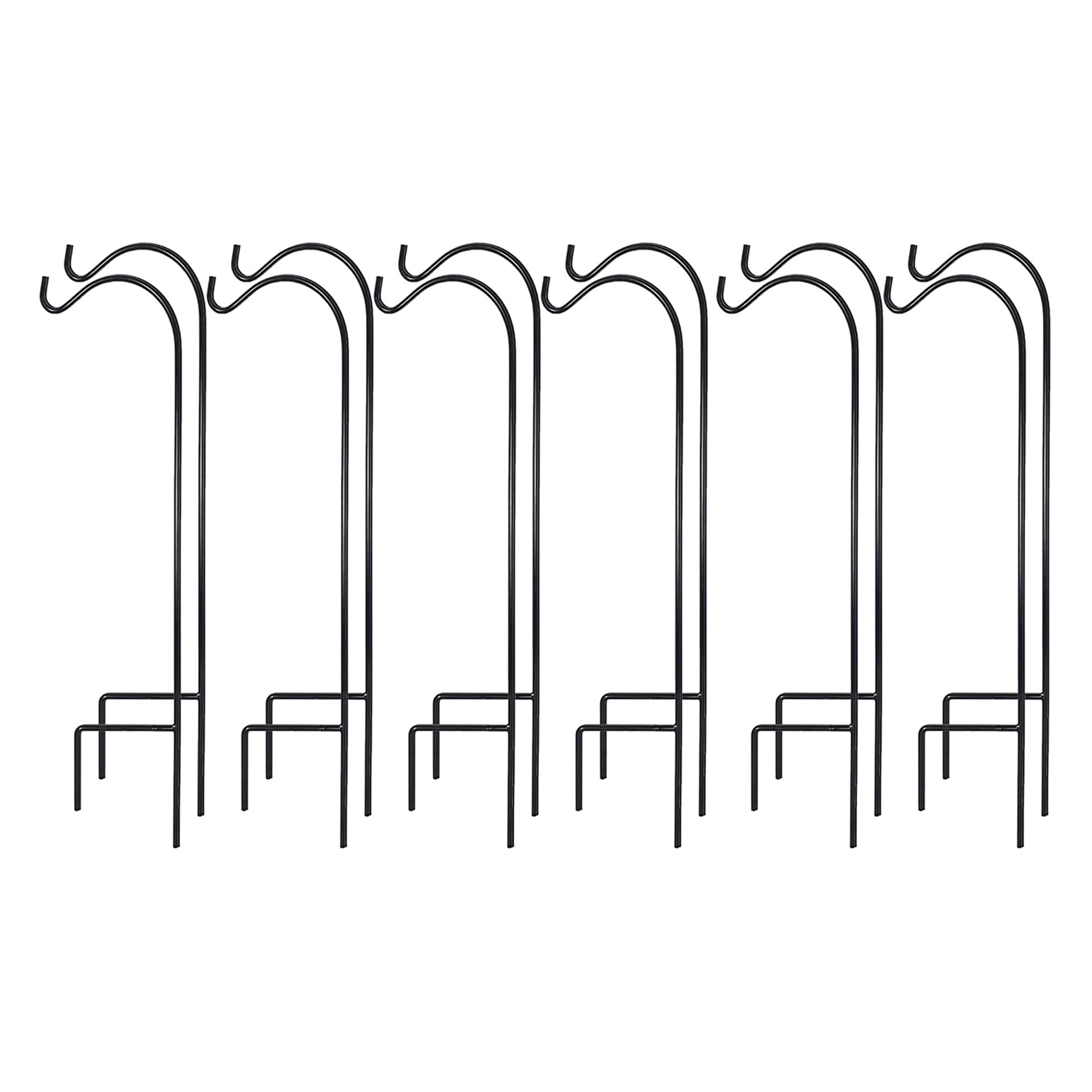 Stake Rack Hooks Ashman Steel Ground Stake Shepard's Hook 35 Inch 1 Sided, Black, 12 ...