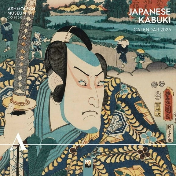 Ashmolean Museum: Japanese Kabuki Wall Calendar 2026 (Art Calendar), (Paperback)