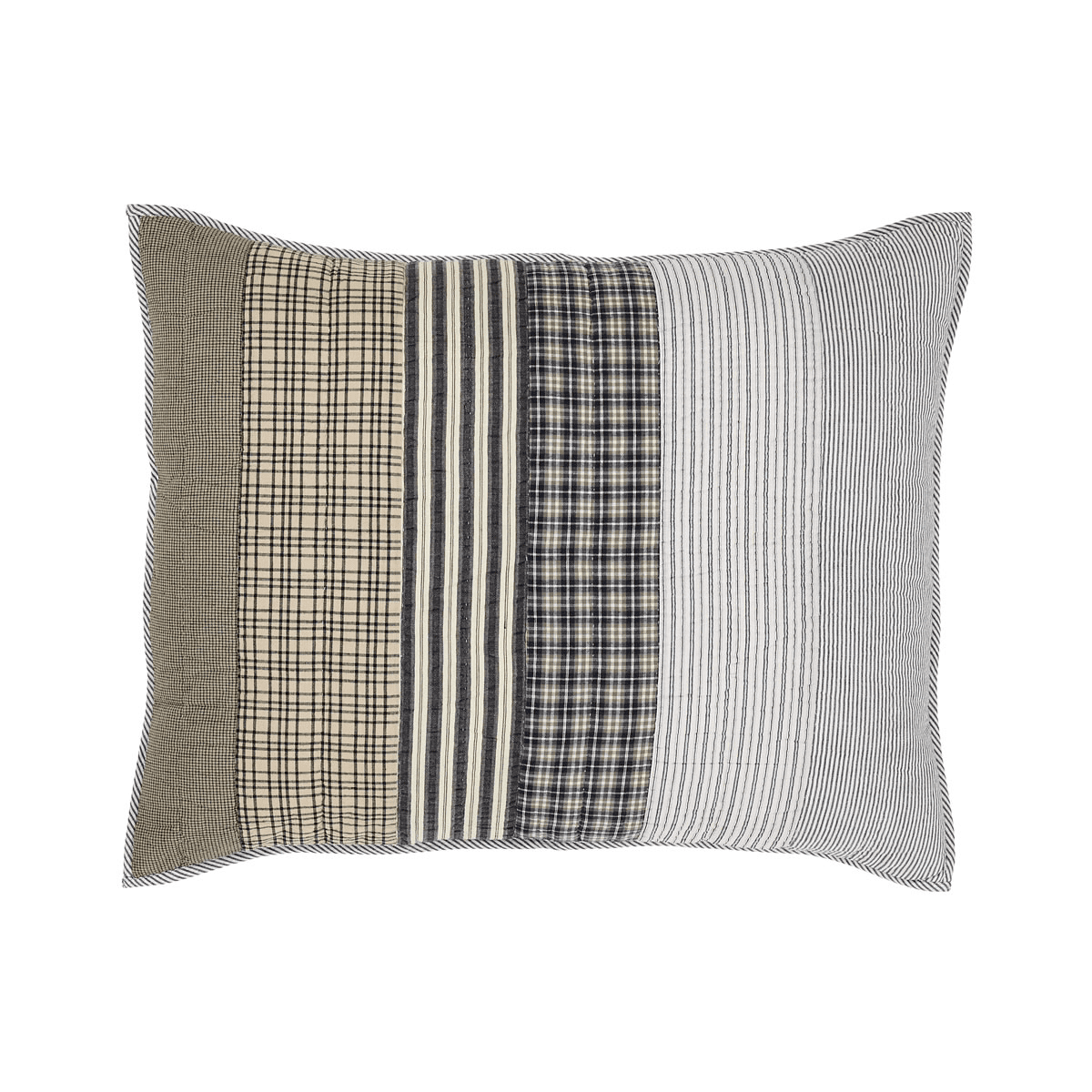 Ashmont Standard Cotton Patchwork Farmhouse Sham
