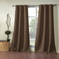 thumbnail image 1 of Ashmury 38 In. W X 84 In. L Polyester Window Panel In Chocolate (2 Pieces), 1 of 3