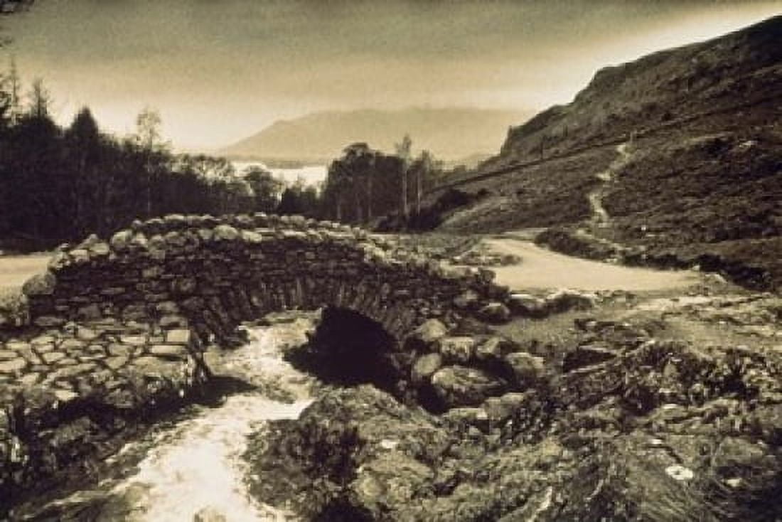 Ashness Bridge Cumbria England Canvas Art - Panoramic Images (18 x 12)