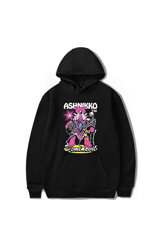 Ashnikko Skeleton Dry Hump Hoodies Merch 2023 Popular Graphics sided Print Unisex Trendy Casual Streetwear Sweatshirt