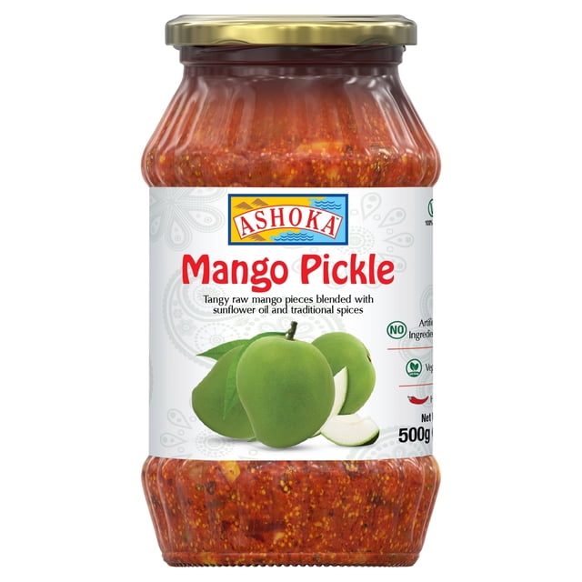 Ashoka Mango Pickle Mild 500G, Imported from Britain - Walmart Business ...