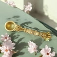 thumbnail image 1 of Ashopi Decor Religious Brass metal traditional hand made pooja/Havan spoon, 1 of 6