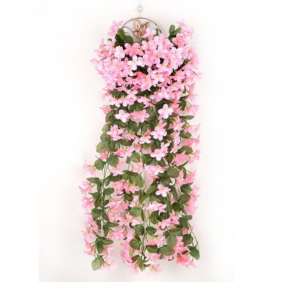 Ashosteey Artificial Hanging Flowers for Outdoor, Fake Hanging Plant for Wall Home Patio Room Garden Wedding Indoor Outdoor Decoration