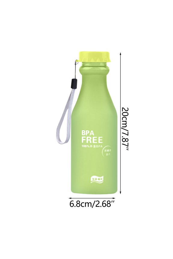 Bottles 550ml Bottle Plastic Cup Transparent Matte Portable Not Easy To Break Water Cup Outdoor Sports Travel Water Bottle Portable Leak-proof Back to School