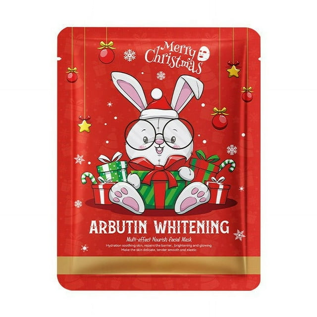Ashosteey Christmas Stocking Stuffer Facial Masks,Hydrating, Smoothing, and Refreshing Skin-Clearing Face Sheet Masks - Skincare Set for Moisturizing and Soothing Beauty,Face Mask Gifts for Skin Spa
