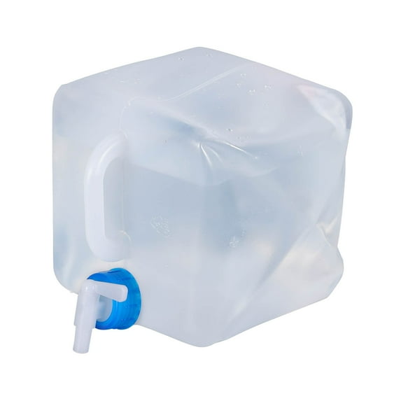 Ashosteey Collapsible Water Container with Spigot, Food Safe Water Storage Jug,BPA Free Foldable Water Storage Cube for Hiking, Camping, Driking, Outdoors,indoors,Emergency