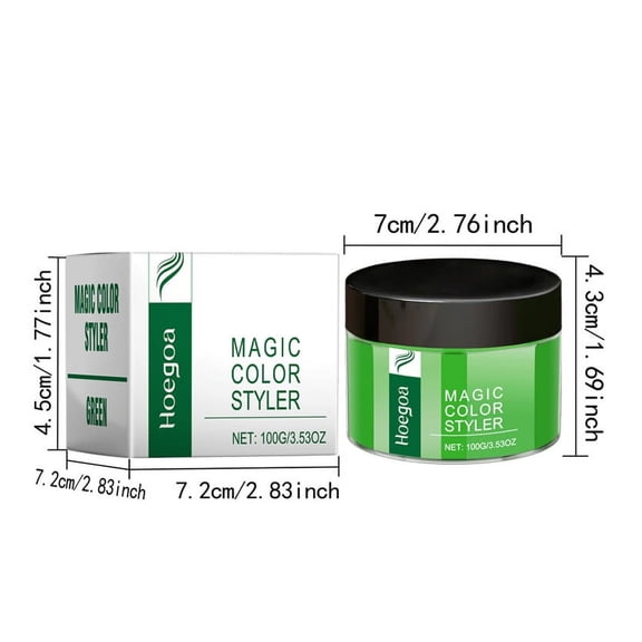 Ashosteey Colors Temporary Hair Color Wax,Natural Hair Wax,Magic Master Keratin Hair Dye Paint Wax,Washable Natural Instant Hair Color Cream for DIY Hairstyle for Kids Men Women Party