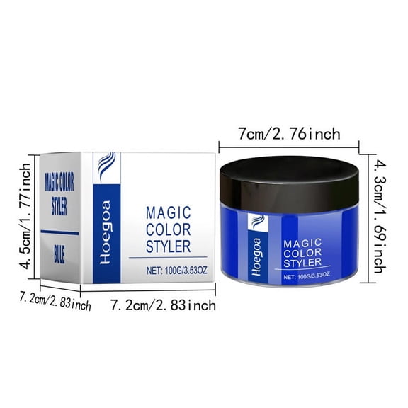 Ashosteey Colors Temporary Hair Color Wax,Natural Hair Wax,Magic Master Keratin Hair Dye Paint Wax,Washable Natural Instant Hair Color Cream for DIY Hairstyle for Kids Men Women Party