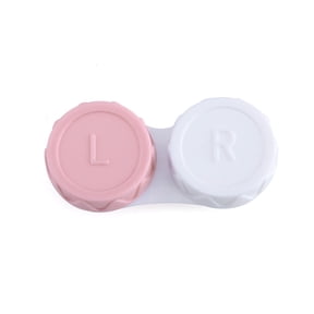 Ashosteey Contact Lens Case, Contact Lens Holder Box Left/Right Eyes Contact Lens Container, for Storage, Travel, Daily Home Use