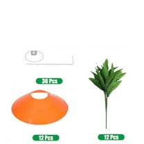 Ashosteey Easter Yard Stake Decoration Easter Carrot Garden Stakes - Decorative Outdoor Plastic Rustic Yard Signs for Easter Home Decor, Spring Party Supplies