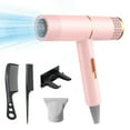 thumbnail image 1 of Ashosteey Electric Hair Dryer Professional Hair Dryer Home Hair Dryer Hot Wind Comb Hair Salon Blowing Comb Lightweight Travel Hairdryer Salon Blowing for Fast Drying, Cool/Care/Dry, 1 of 9