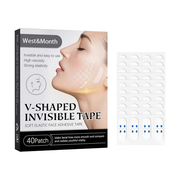 Ashosteey Face Lift Tape Invisible,Face Lift Tapes and Bands,for Jowls Face Lifting Tape V-Shaped Instantly for Neck Forehead Facial Wrinkles,for Makeup Facial Wrinkles Saggy Skin Waterproof