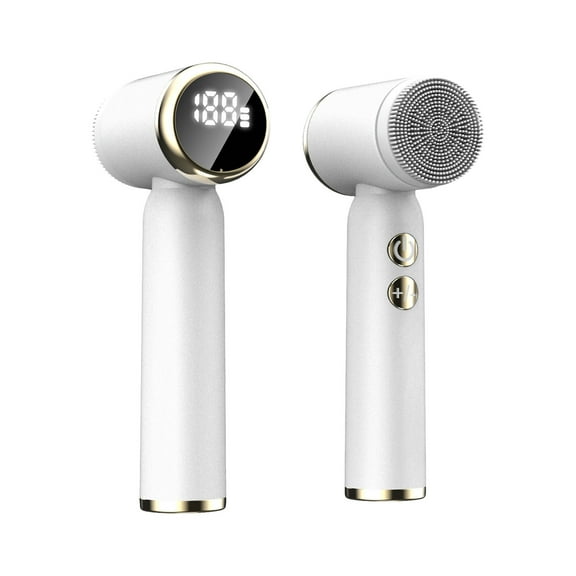 Ashosteey Facial Cleansing Brush Electric Facial Exfoliating Massage Brush with Cleanser Heads and Speeds Adjustable for Deep Cleaning, Removing Blackhead, Face Massaging