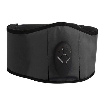 Ashosteey Fitness Belt for Abdominal,Abs Muscle -Portable Toner - Trainer Workout Equipment for Men Woman Abdomen Home Office Exercise,for Men and Women Black