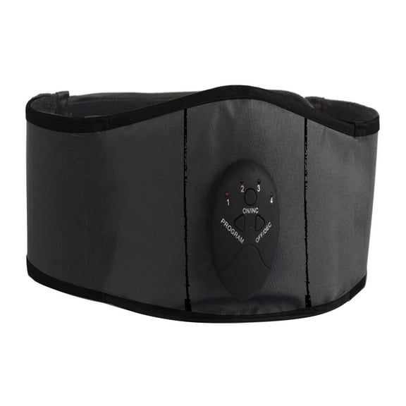 Ashosteey Fitness Belt for Abdominal,Abs Muscle -Portable Toner - Trainer Workout Equipment for Men Woman Abdomen Home Office Exercise,for Men and Women Black