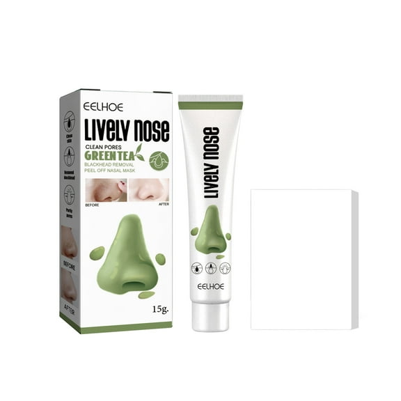 Ashosteey Green Tea Blackhead Removal Mask Stick,Blackhead Remover with Green Tea Extract, Green Tea Deep Cleanse Mask Stick for Face Moisturizes Oil Control, Deep Clean Pores